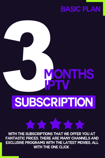iptv subscription 3 months